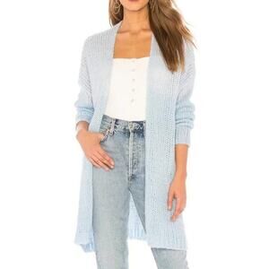 Revolve Tularosa Payson Open Front Cardigan‎ Duster in Blue Skies XS
